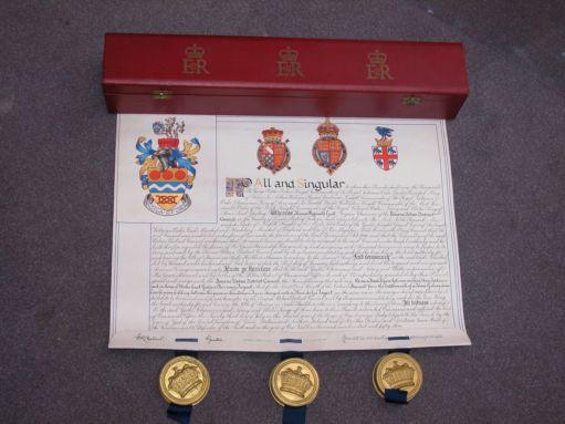 Letters Patent by the College of Arms