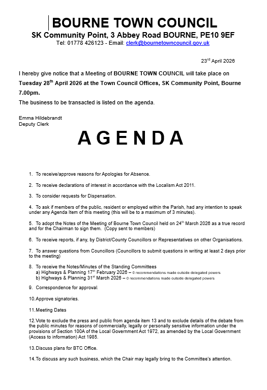 agenda