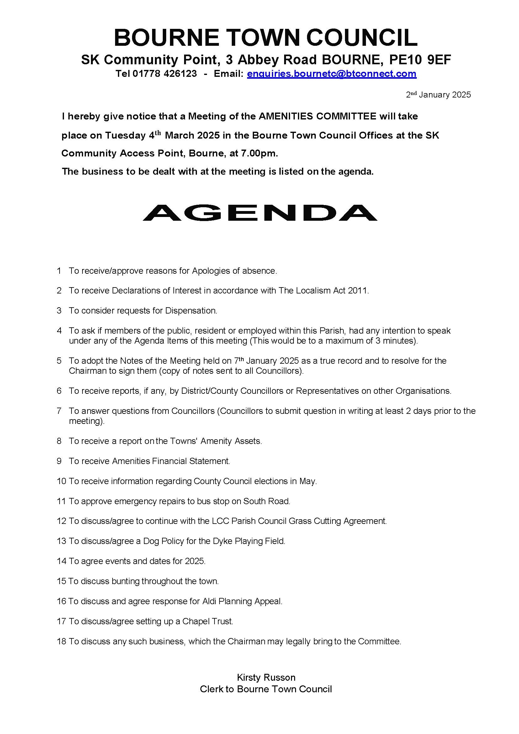 Agenda and notice 04 03 25