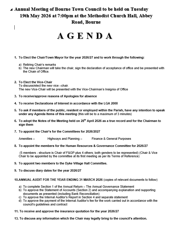 Agenda