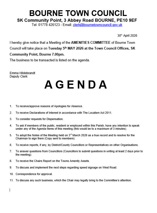 Agenda