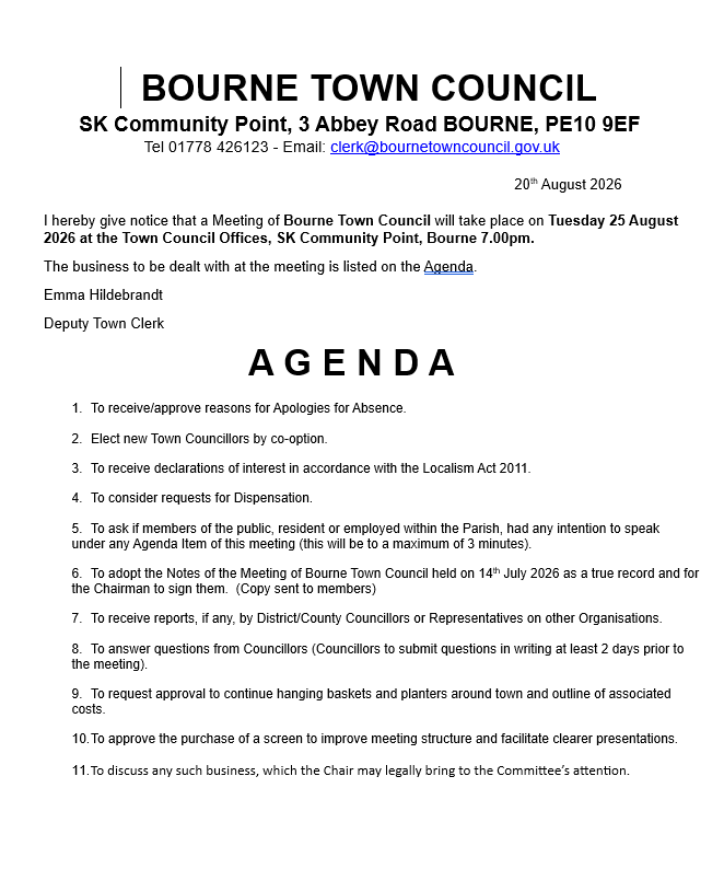 Agenda