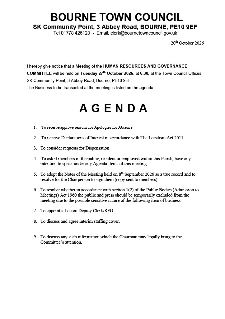Agenda