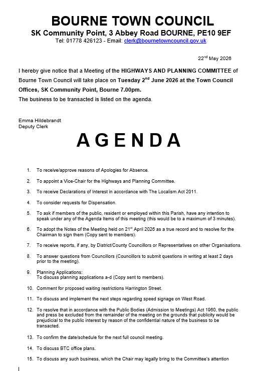 agenda