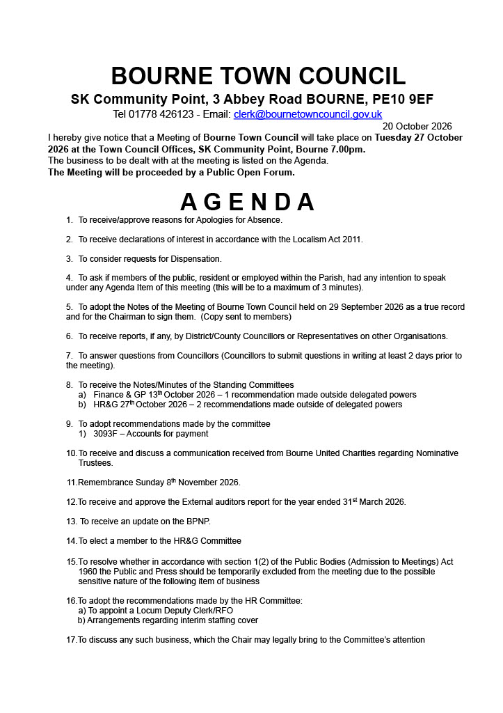 Agenda